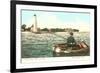 Lighthouse and Casino, New London, Connecticut-null-Framed Premium Giclee Print