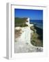 Lighthouse and Chalk Cliffs of Beachy Head Near Eastbourne from the South Downs Way, East Sussex-David Hughes-Framed Photographic Print