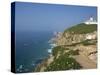 Lighthouse and Coast at Cabo Da Roca, the Most Westerly Point of Continental Europe, Portugal-Pate Jenny-Stretched Canvas