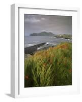 Lighthouse and Doulus Head, Valentia Island, Ring of Kerry, Co. Kerry, Munster, Republic of Ireland-Patrick Dieudonne-Framed Photographic Print