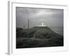 Lighthouse and Gales-Robert Brook-Framed Photographic Print