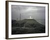 Lighthouse and Gales-Robert Brook-Framed Photographic Print