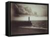 Lighthouse and Jetty, Le Havre-Gustave Le Gray-Framed Stretched Canvas