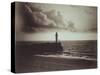 Lighthouse and Jetty, Le Havre-Gustave Le Gray-Stretched Canvas