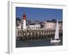 Lighthouse and Jetty, Trouville, Basse Normandie (Normandy), France-Guy Thouvenin-Framed Photographic Print