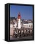 Lighthouse and Jetty, Trouville, Basse Normandie (Normandy), France-Guy Thouvenin-Framed Stretched Canvas