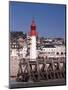 Lighthouse and Jetty, Trouville, Basse Normandie (Normandy), France-Guy Thouvenin-Mounted Photographic Print