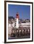 Lighthouse and Jetty, Trouville, Basse Normandie (Normandy), France-Guy Thouvenin-Framed Photographic Print