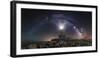 Lighthouse and Milky Way-Carlos F. Turienzo-Framed Photographic Print