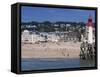 Lighthouse and Pier, Trouville, Basse Normandie, France, Europe-Thouvenin Guy-Framed Stretched Canvas