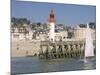 Lighthouse and Pier, Trouville, Basse Normandie (Normandy), France-Guy Thouvenin-Mounted Photographic Print