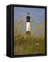 Lighthouse and Seaoats in Early Mooring, Tybee Island, Georgia, USA-Joanne Wells-Framed Stretched Canvas