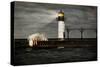 Lighthouse and Stormy Sea-soupstock-Stretched Canvas