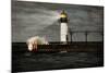 Lighthouse and Stormy Sea-soupstock-Mounted Photographic Print