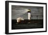 Lighthouse and Stormy Sea-soupstock-Framed Photographic Print