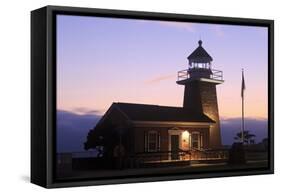 Lighthouse and Surfing Museum, Santa Cruz, California, United States of America, North America-Richard Cummins-Framed Stretched Canvas