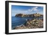 Lighthouse and Tower, Ile De La Pietra, Ile Rousse, Corsica, France-Walter Bibikow-Framed Photographic Print