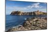 Lighthouse and Tower, Ile De La Pietra, Ile Rousse, Corsica, France-Walter Bibikow-Mounted Photographic Print