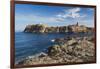 Lighthouse and Tower, Ile De La Pietra, Ile Rousse, Corsica, France-Walter Bibikow-Framed Photographic Print