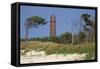 Lighthouse and Windswept Trees - Darsser Ort on the Darss Peninsula-Uwe Steffens-Framed Stretched Canvas