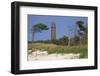 Lighthouse and Windswept Trees - Darsser Ort on the Darss Peninsula-Uwe Steffens-Framed Photographic Print