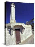 Lighthouse at Alcatraz Island, San Francisco, California, USA-William Sutton-Stretched Canvas