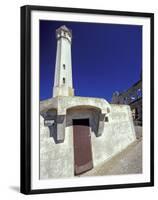 Lighthouse at Alcatraz Island, San Francisco, California, USA-William Sutton-Framed Premium Photographic Print