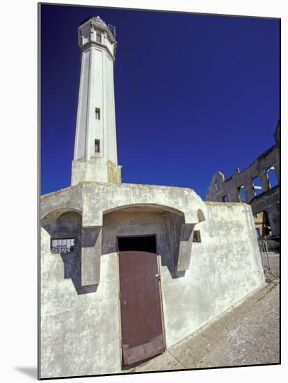 Lighthouse at Alcatraz Island, San Francisco, California, USA-William Sutton-Mounted Premium Photographic Print