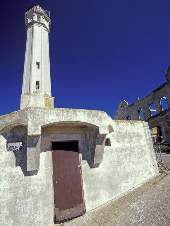 Vintage Photo Print California Alcatraz Island Lighthouse San Francisco 