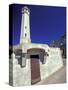 Lighthouse at Alcatraz Island, San Francisco, California, USA-William Sutton-Stretched Canvas