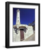 Lighthouse at Alcatraz Island, San Francisco, California, USA-William Sutton-Framed Premium Photographic Print