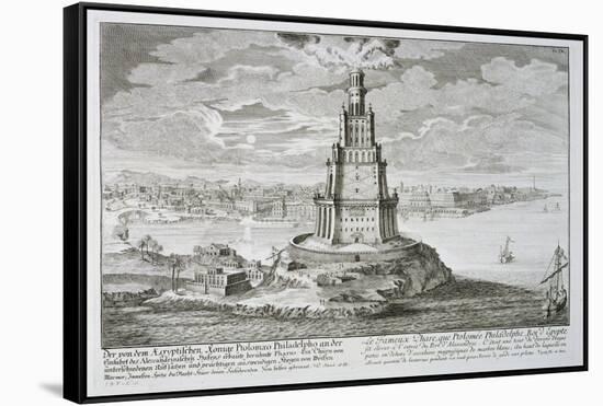 Lighthouse at Alexandria, Built by Ptolemy the Great, Egypt-Johann Bernhard Fischer Von Erlach-Framed Stretched Canvas