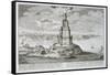 Lighthouse at Alexandria, Built by Ptolemy the Great, Egypt-Johann Bernhard Fischer Von Erlach-Framed Stretched Canvas