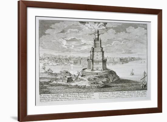 Lighthouse at Alexandria, Built by Ptolemy the Great, Egypt-Johann Bernhard Fischer Von Erlach-Framed Giclee Print