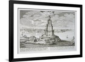 Lighthouse at Alexandria, Built by Ptolemy the Great, Egypt-Johann Bernhard Fischer Von Erlach-Framed Giclee Print