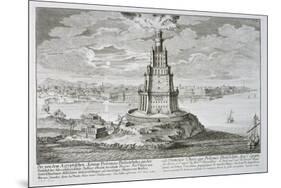 Lighthouse at Alexandria, Built by Ptolemy the Great, Egypt-Johann Bernhard Fischer Von Erlach-Mounted Premium Giclee Print