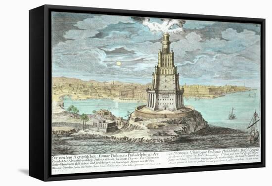 Lighthouse at Alexandria, Built by Ptolemy the Great-Johann Bernhard Fischer Von Erlach-Framed Stretched Canvas