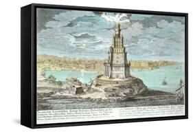 Lighthouse at Alexandria, Built by Ptolemy the Great-Johann Bernhard Fischer Von Erlach-Framed Stretched Canvas