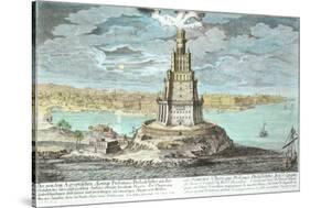 Lighthouse at Alexandria, Built by Ptolemy the Great-Johann Bernhard Fischer Von Erlach-Stretched Canvas