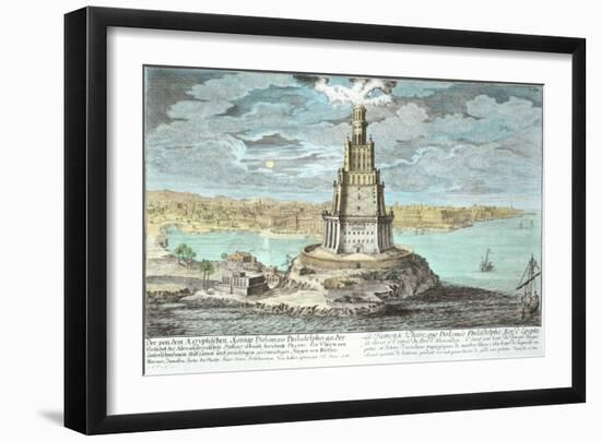 Lighthouse at Alexandria, Built by Ptolemy the Great-Johann Bernhard Fischer Von Erlach-Framed Giclee Print