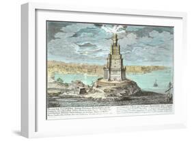 Lighthouse at Alexandria, Built by Ptolemy the Great-Johann Bernhard Fischer Von Erlach-Framed Giclee Print