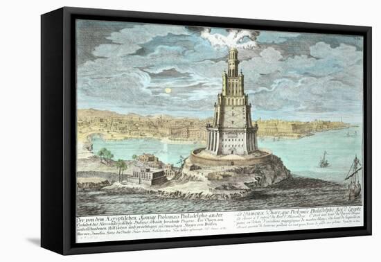 Lighthouse at Alexandria, Built by Ptolemy the Great-Johann Bernhard Fischer Von Erlach-Framed Stretched Canvas