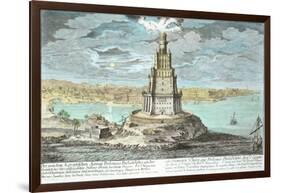 Lighthouse at Alexandria, Built by Ptolemy the Great-Johann Bernhard Fischer Von Erlach-Framed Giclee Print