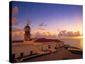 Lighthouse at Cabo de Sao Vincente, Sagres, Algarve, Portugal-Walter Bibikow-Stretched Canvas