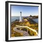 Lighthouse at Castlepoint, Wairarapa, North Island, New Zealand-Doug Pearson-Framed Photographic Print