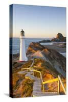 Lighthouse at Castlepoint, Wairarapa, North Island, New Zealand-Doug Pearson-Stretched Canvas