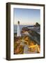Lighthouse at Castlepoint, Wairarapa, North Island, New Zealand-Doug Pearson-Framed Photographic Print