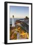 Lighthouse at Castlepoint, Wairarapa, North Island, New Zealand-Doug Pearson-Framed Photographic Print