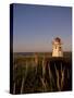 Lighthouse at Cavendish Beach, Prince Edward Island, Canada, North America-Alison Wright-Stretched Canvas