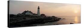 Lighthouse at Coast, Portland Head Lighthouse, Cape Elizabeth, Maine, USA-null-Stretched Canvas